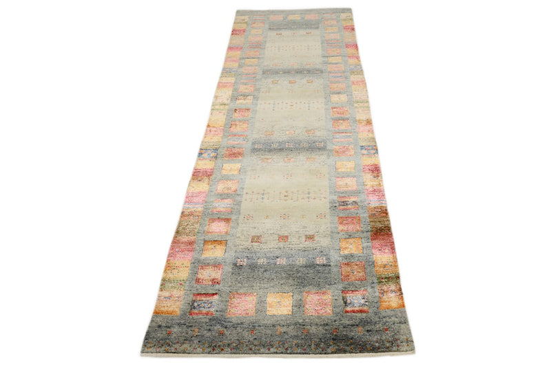 Loper Gabbeh Tapijt - Loribaft Indus - 295 x 82 cm - veelkleurig