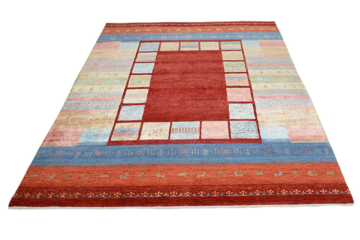 Gabbeh Tapijt - Loribaft Indus - 242 x 176 cm - veelkleurig