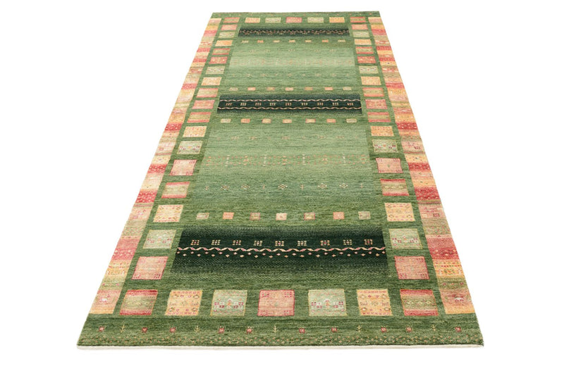 Loper Gabbeh Tapijt - Loribaft Indus - 301 x 129 cm - veelkleurig