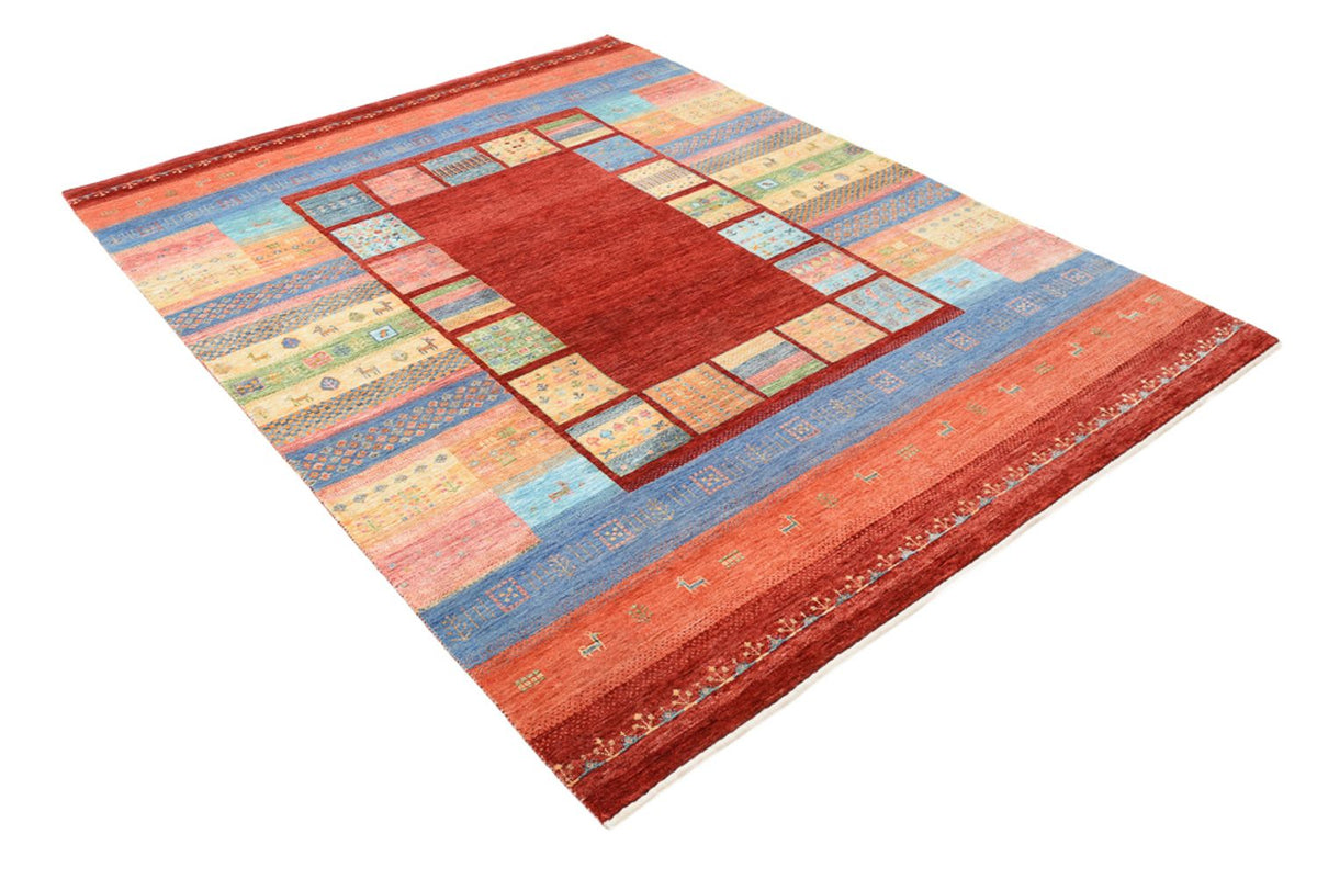 Gabbeh Tapijt - Loribaft Indus - 241 x 178 cm - veelkleurig