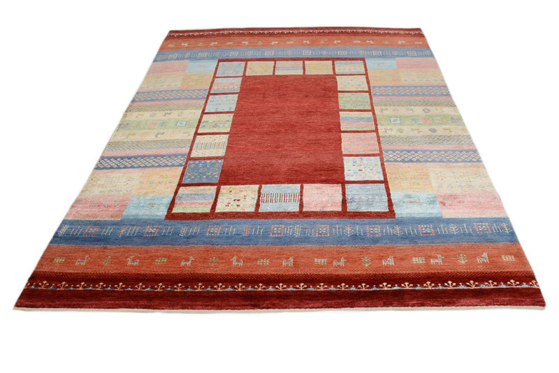 Gabbeh Tapijt - Loribaft Indus - 241 x 178 cm - veelkleurig