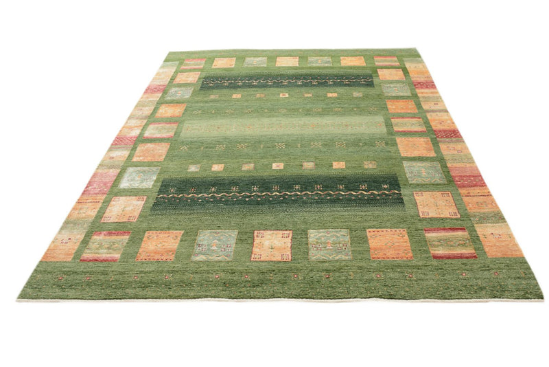 Gabbeh Tapijt - Loribaft Indus - 259 x 208 cm - groen