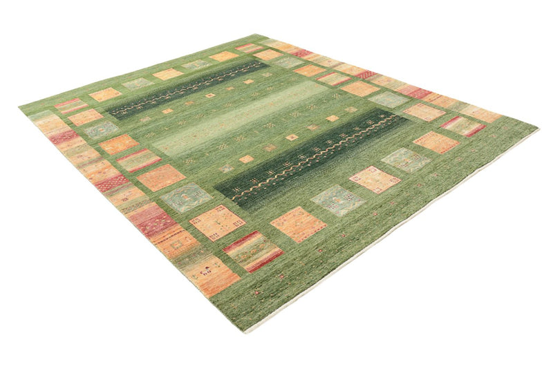 Gabbeh Tapijt - Loribaft Indus - 259 x 208 cm - groen