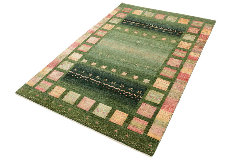 Gabbeh Tapijt - Loribaft Indus - 183 x 127 cm - groen
