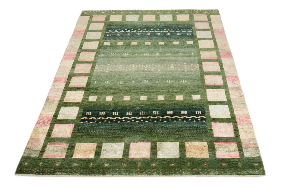 Gabbeh Tapijt - Loribaft Indus - 183 x 127 cm - groen