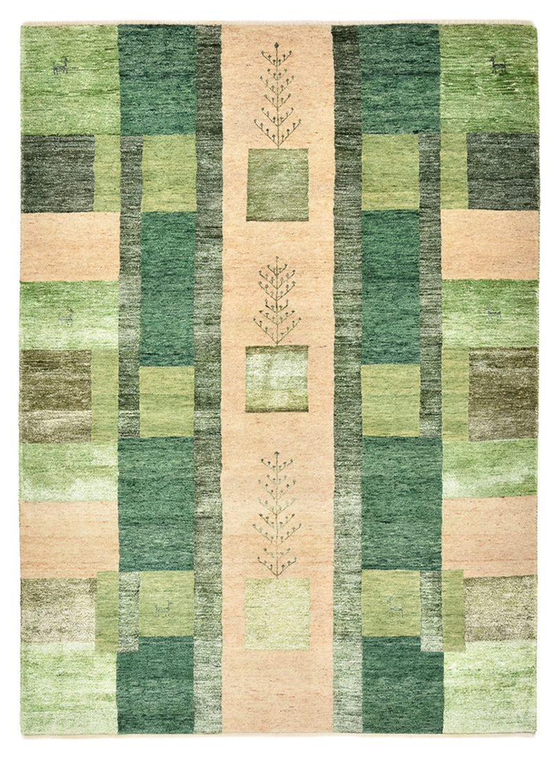 Gabbeh Tapijt - Loribaft Indus - 204 x 150 cm - groen