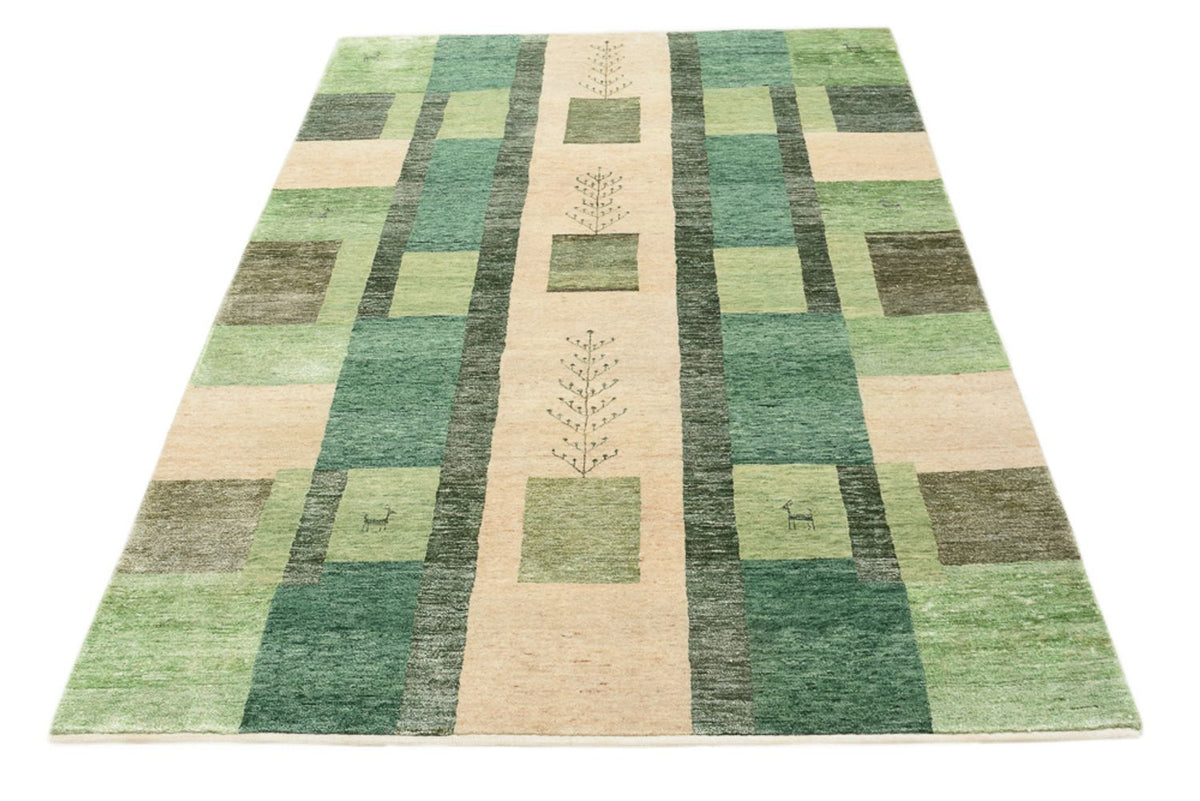 Gabbeh Tapijt - Loribaft Indus - 204 x 150 cm - groen