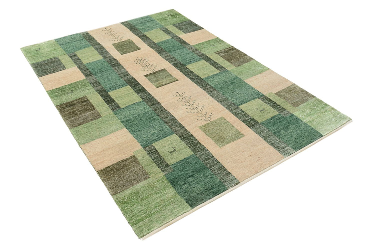 Gabbeh Tapijt - Loribaft Indus - 204 x 150 cm - groen