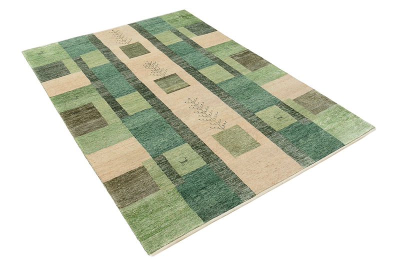 Gabbeh Tapijt - Loribaft Indus - 204 x 150 cm - groen
