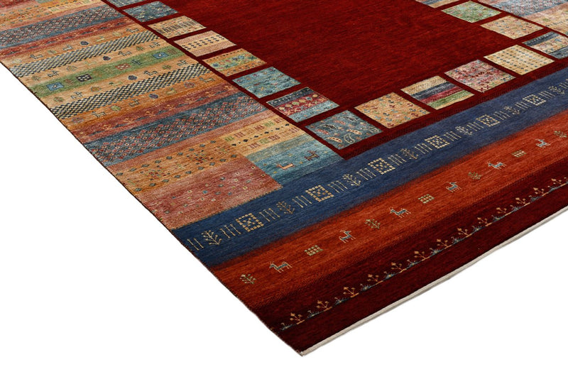 Gabbeh Tapijt - Loribaft Indus - 336 x 254 cm - rood