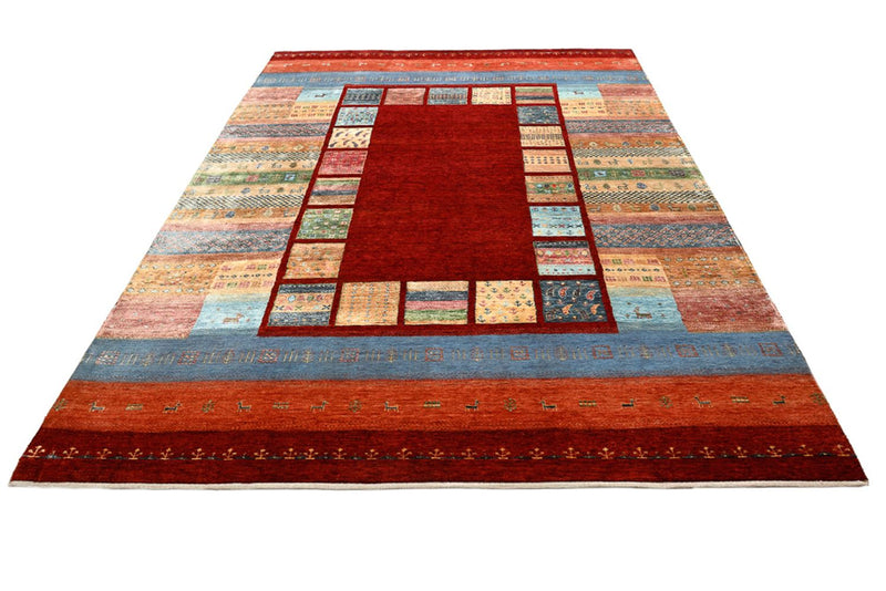 Gabbeh Tapijt - Loribaft Indus - 302 x 206 cm - rood