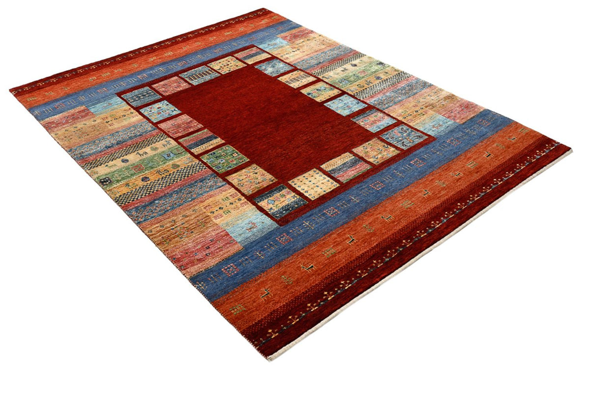 Gabbeh Tapijt - Loribaft Indus - 201 x 155 cm - rood