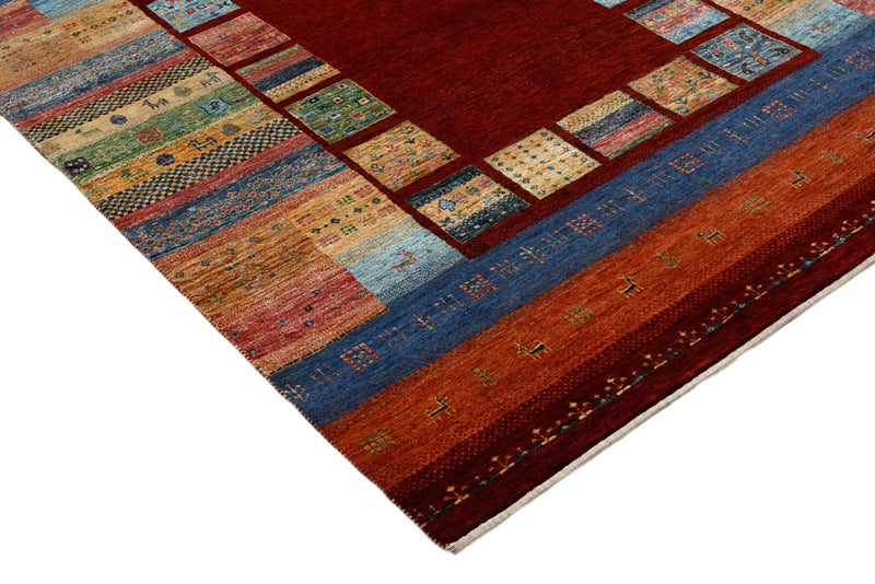 Gabbeh Tapijt - Loribaft Indus - 201 x 155 cm - rood
