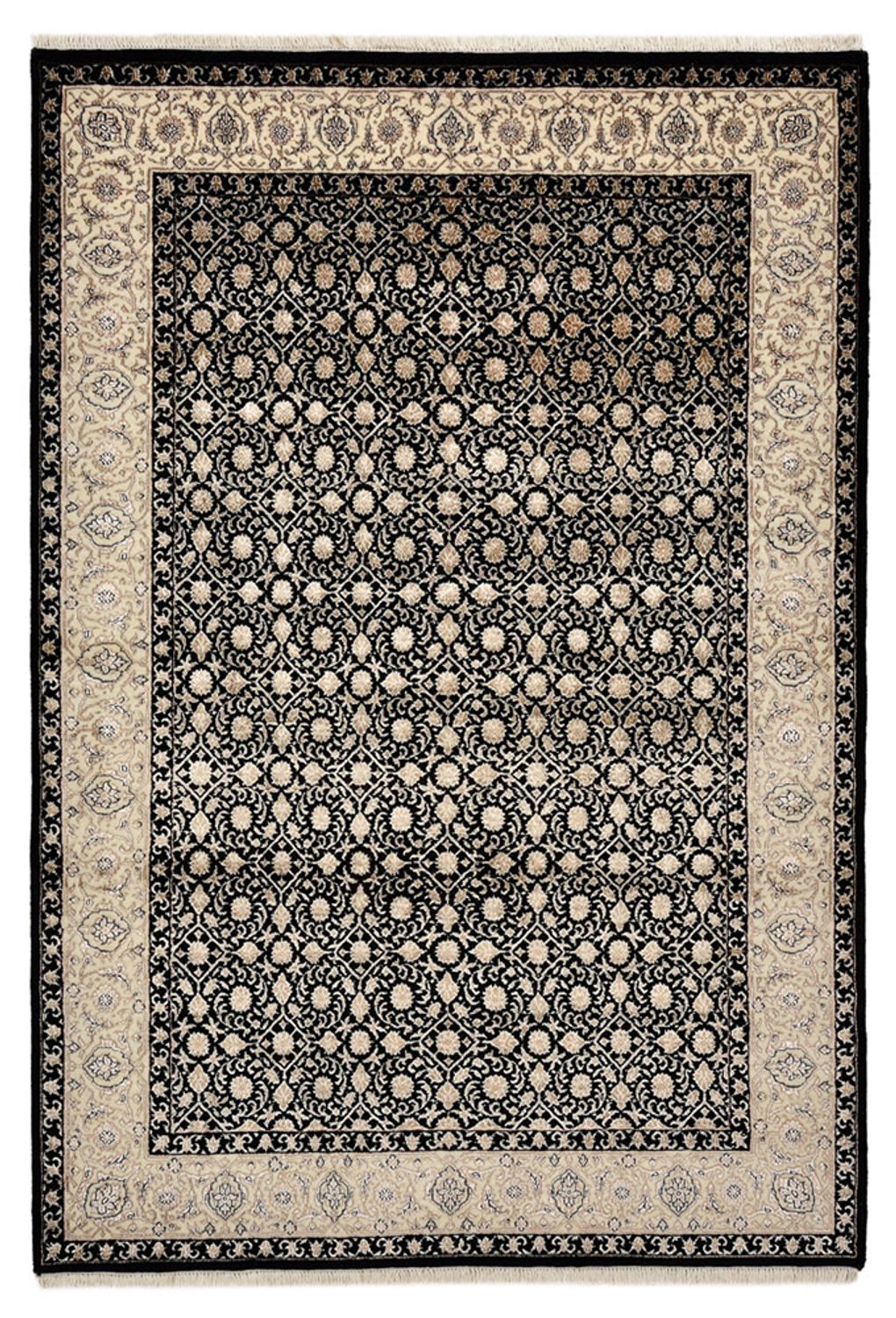 Oosters tapijt - Bijar - Indus - 202 x 139 cm - donker beige