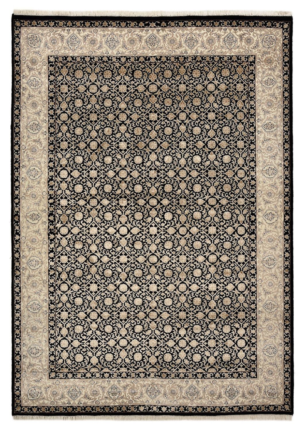 Oosters tapijt - Bijar - Indus - 200 x 142 cm - donker beige