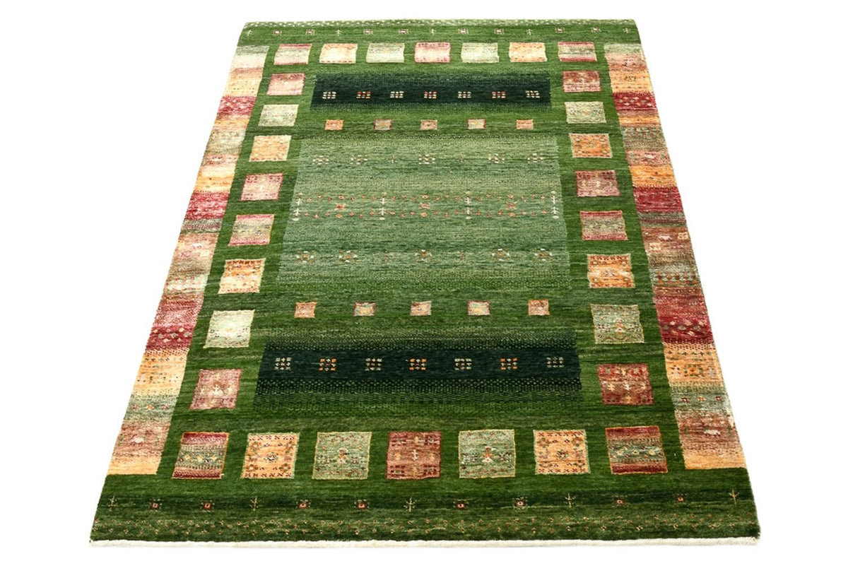 Gabbeh Tapijt - Loribaft Indus - 154 x 105 cm - groen