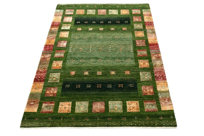 Gabbeh Tapijt - Loribaft Indus - 154 x 106 cm - groen