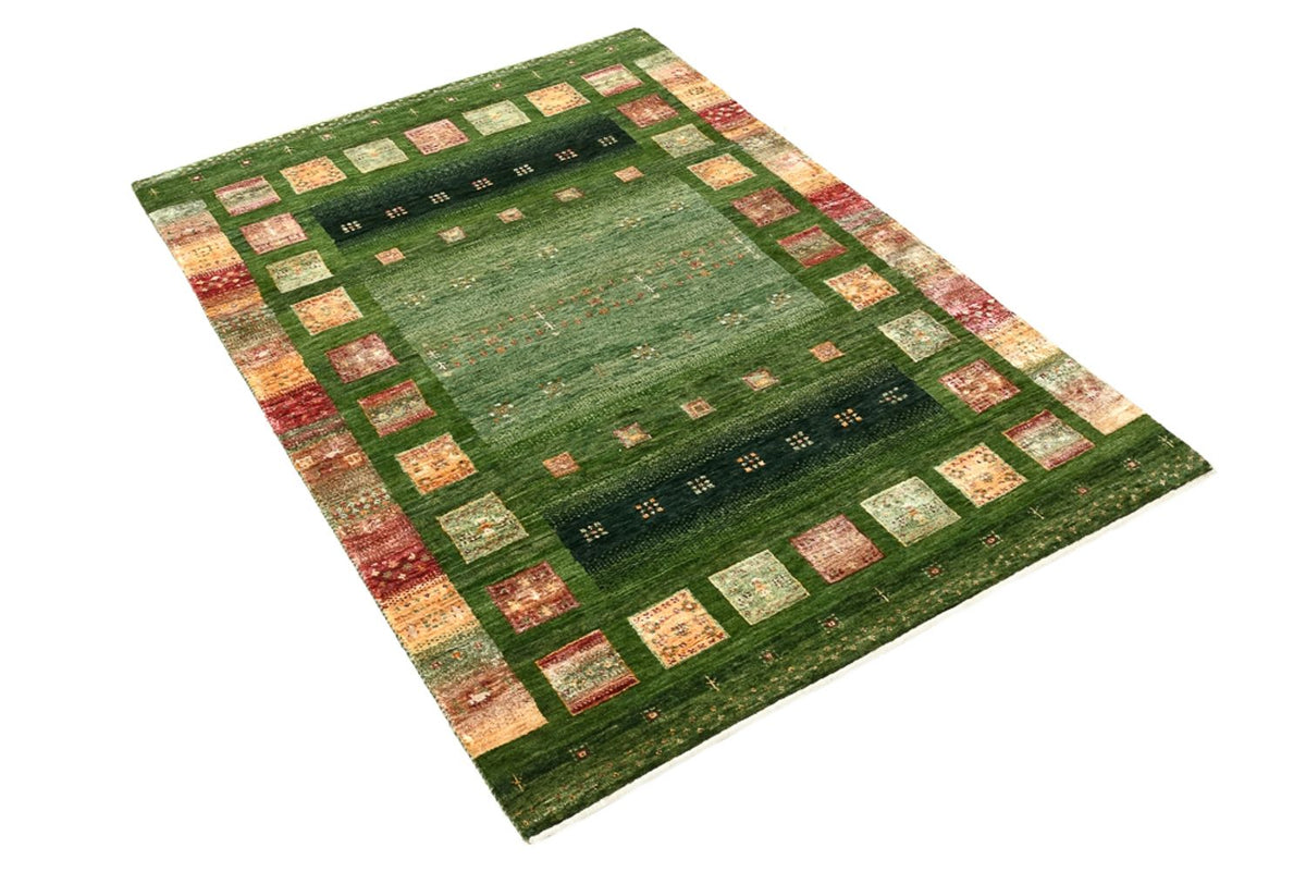 Gabbeh Tapijt - Loribaft Indus - 154 x 106 cm - groen