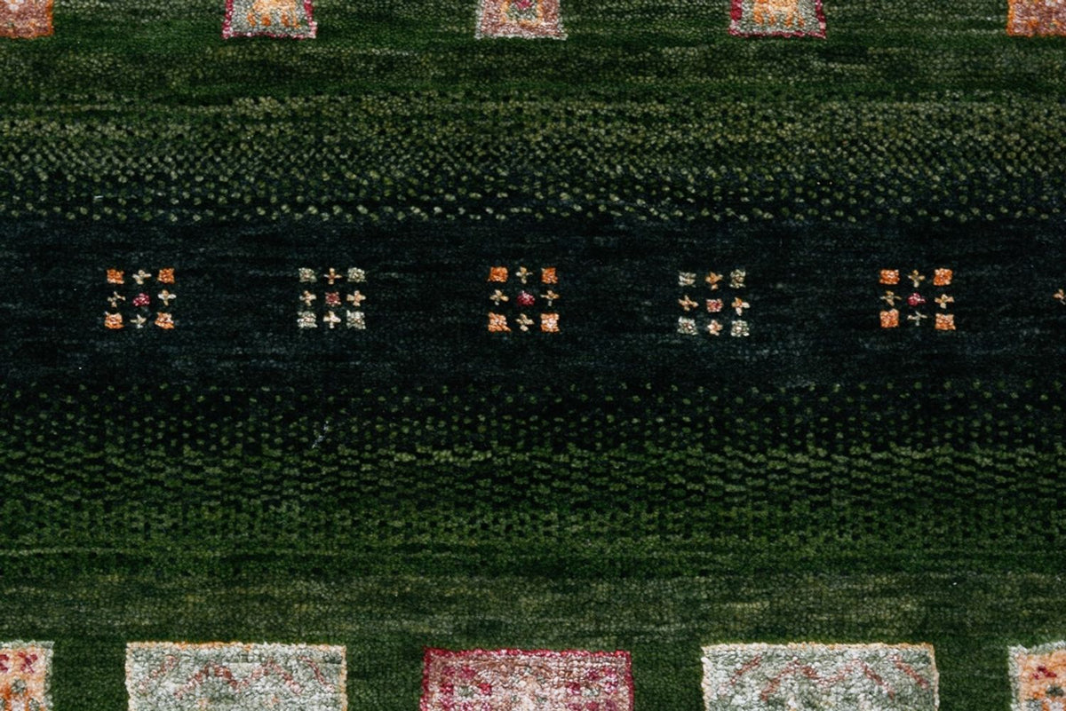 Gabbeh Tapijt - Loribaft Indus - 154 x 106 cm - groen