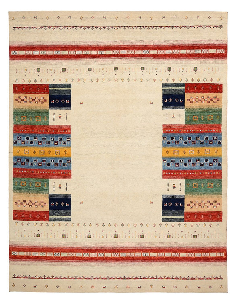 Gabbeh Tapijt - Loribaft Indus - 308 x 246 cm - licht beige