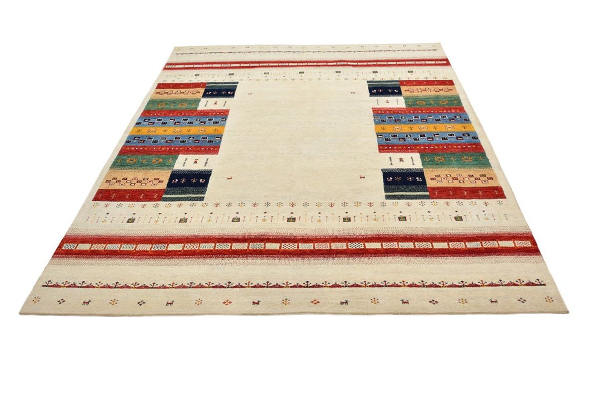 Gabbeh Tapijt - Loribaft Indus - 308 x 246 cm - licht beige