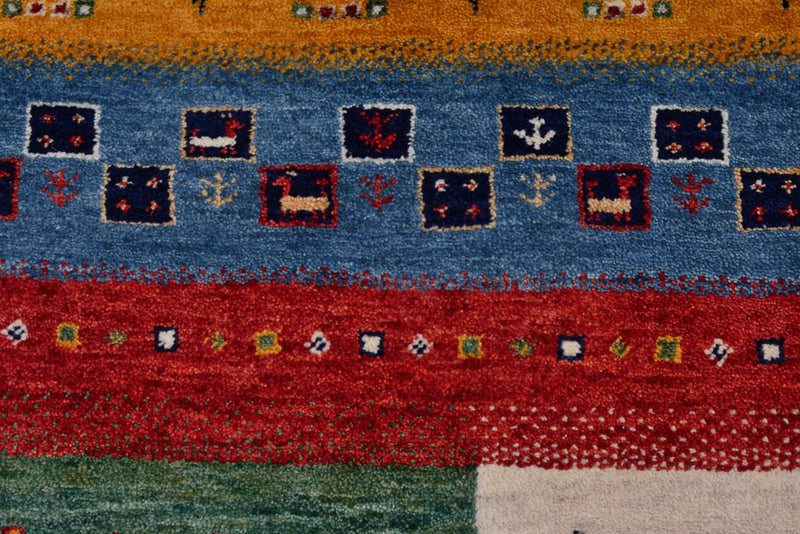 Gabbeh Tapijt - Loribaft Indus - 308 x 246 cm - licht beige