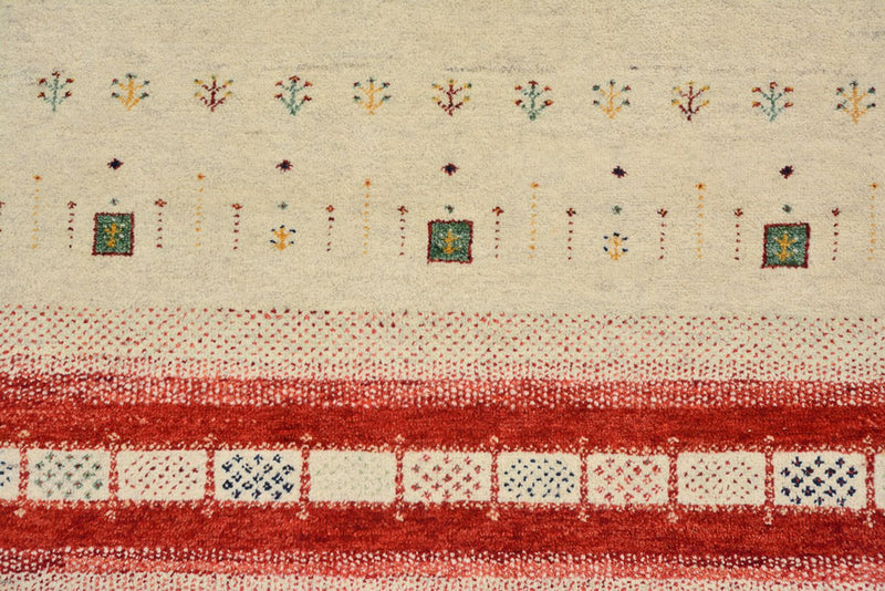 Gabbeh Tapijt - Loribaft Indus - 303 x 205 cm - licht beige