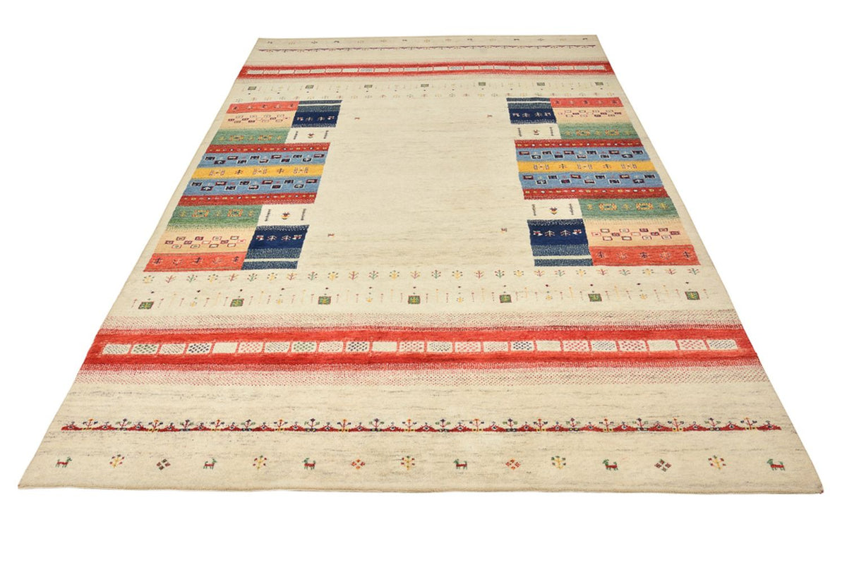 Gabbeh Tapijt - Loribaft Indus - 303 x 205 cm - licht beige
