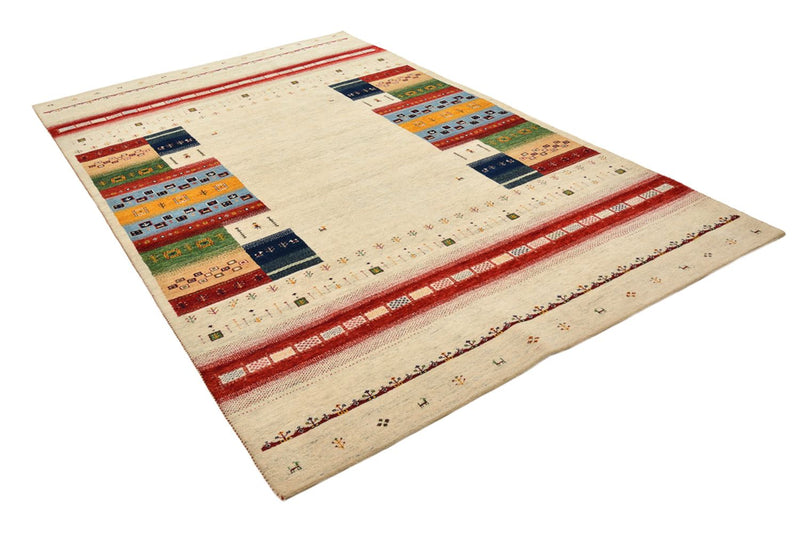 Gabbeh Tapijt - Loribaft Indus - 305 x 198 cm - licht beige