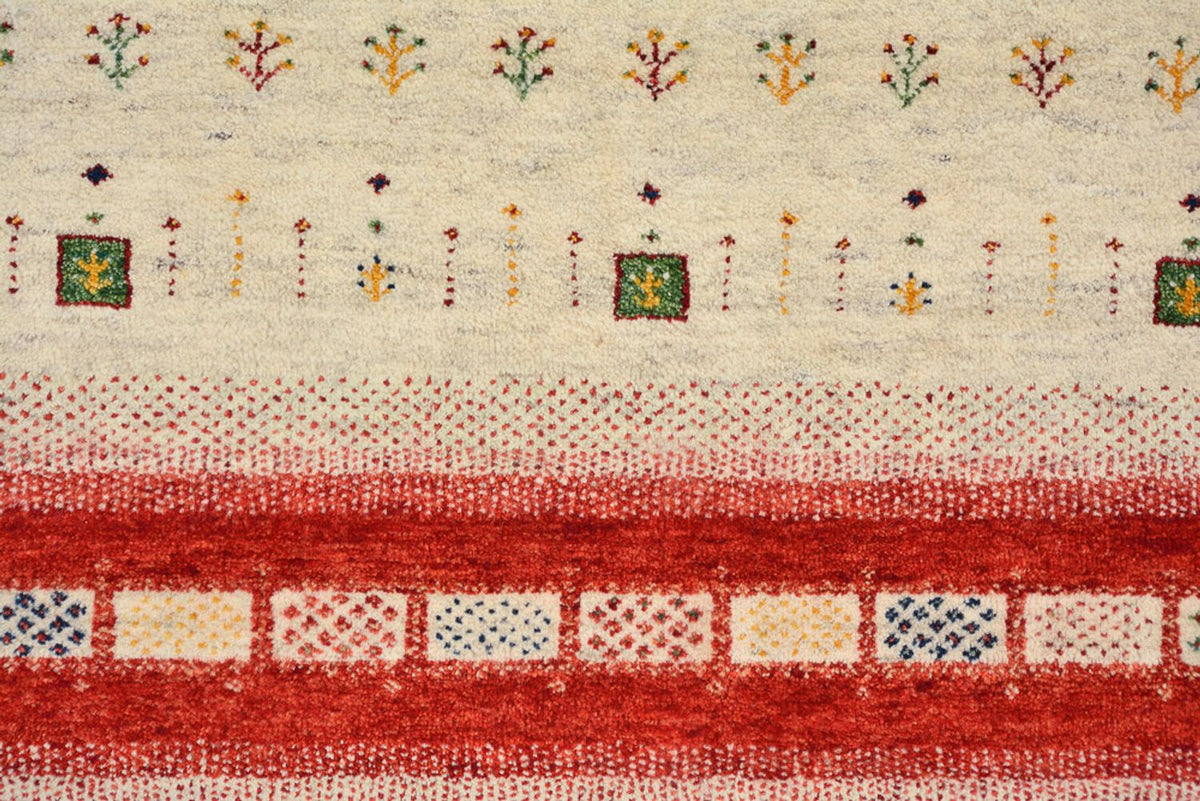 Gabbeh Tapijt - Loribaft Indus - 305 x 198 cm - licht beige