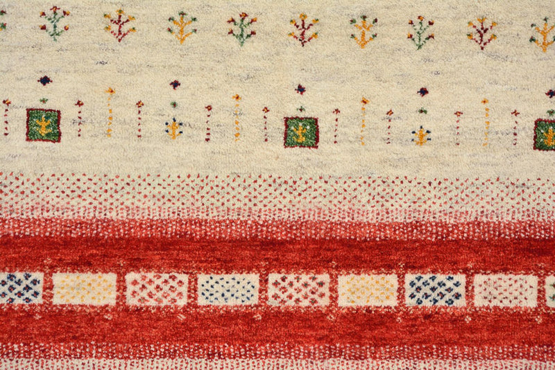 Gabbeh Tapijt - Loribaft Indus - 305 x 198 cm - licht beige