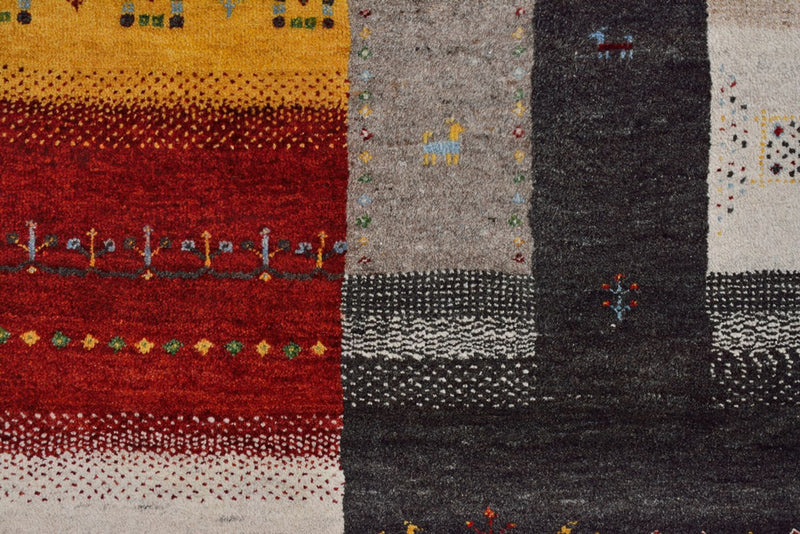 Gabbeh Tapijt - Loribaft Indus - 347 x 254 cm - licht beige