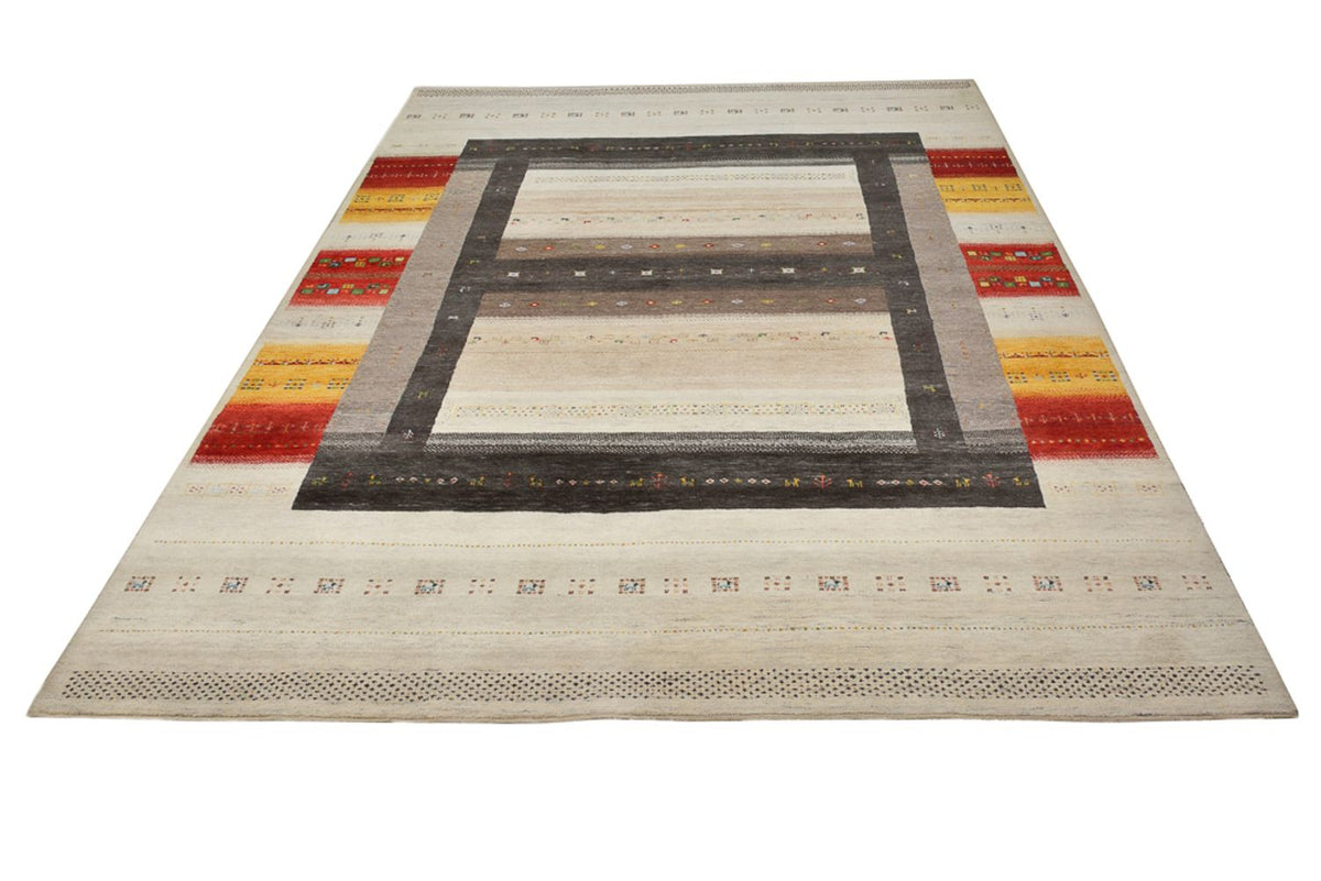 Gabbeh Tapijt - Loribaft Indus - 347 x 254 cm - licht beige