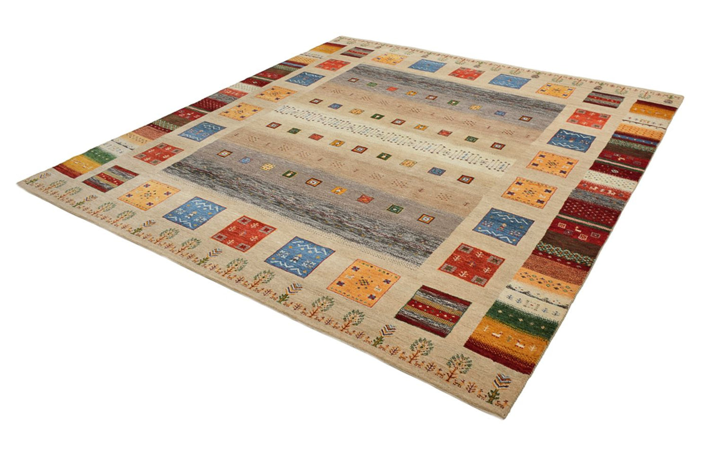 Indo Loribaft Tapijt 256x250cm - Wollen tapijt