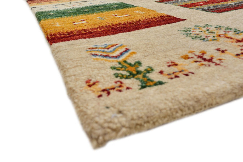 Gabbeh Tapijt - Loribaft Indus vierkant  - 256 x 250 cm - licht beige