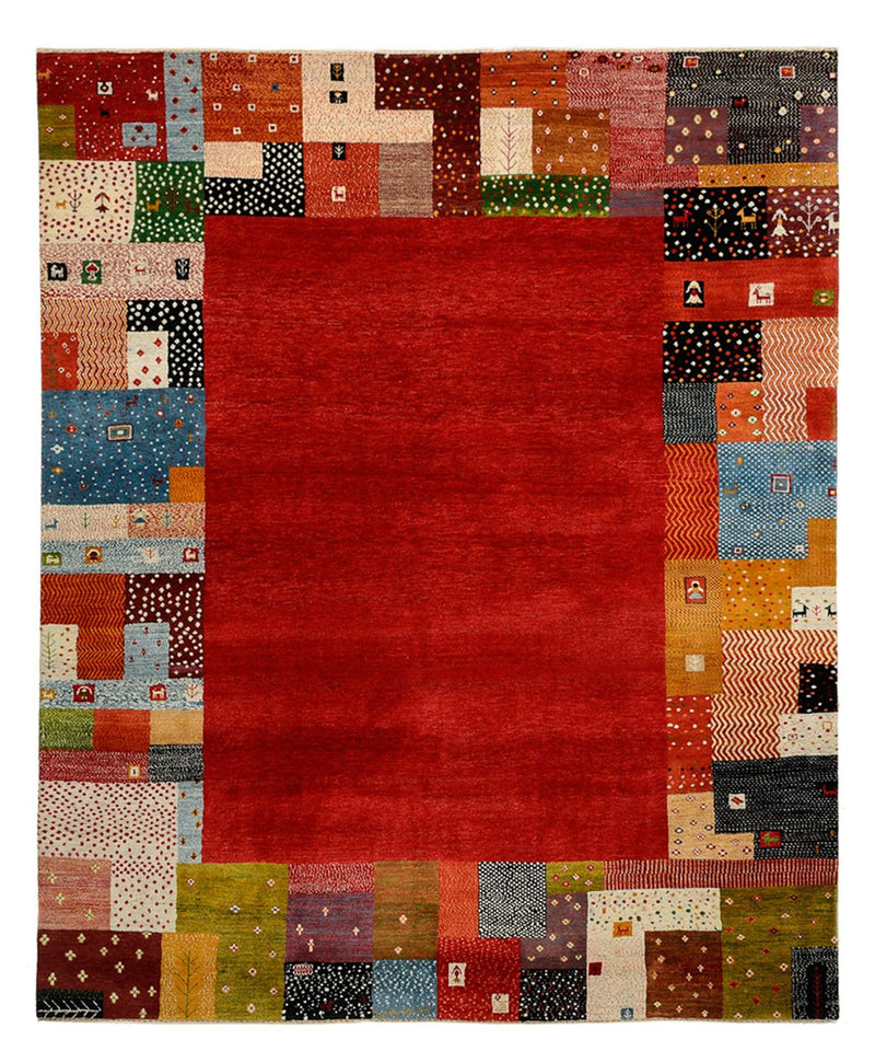 Gabbeh Tapijt - Loribaft Indus - 294 x 247 cm - rood
