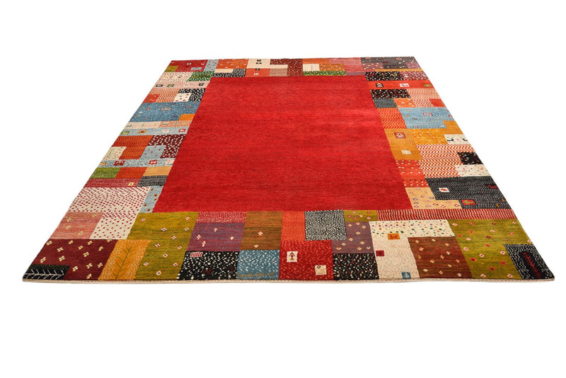 Gabbeh Tapijt - Loribaft Indus - 294 x 247 cm - rood