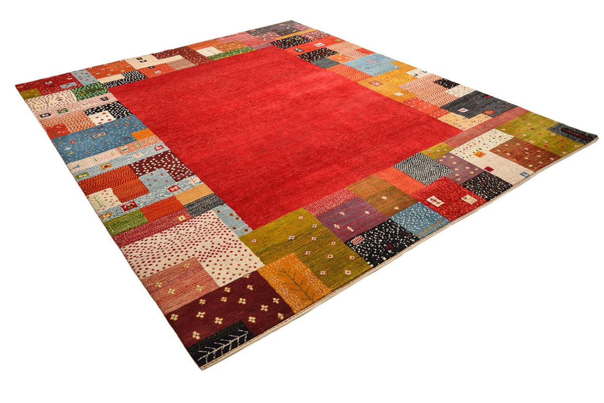 Gabbeh Tapijt - Loribaft Indus - 294 x 247 cm - rood