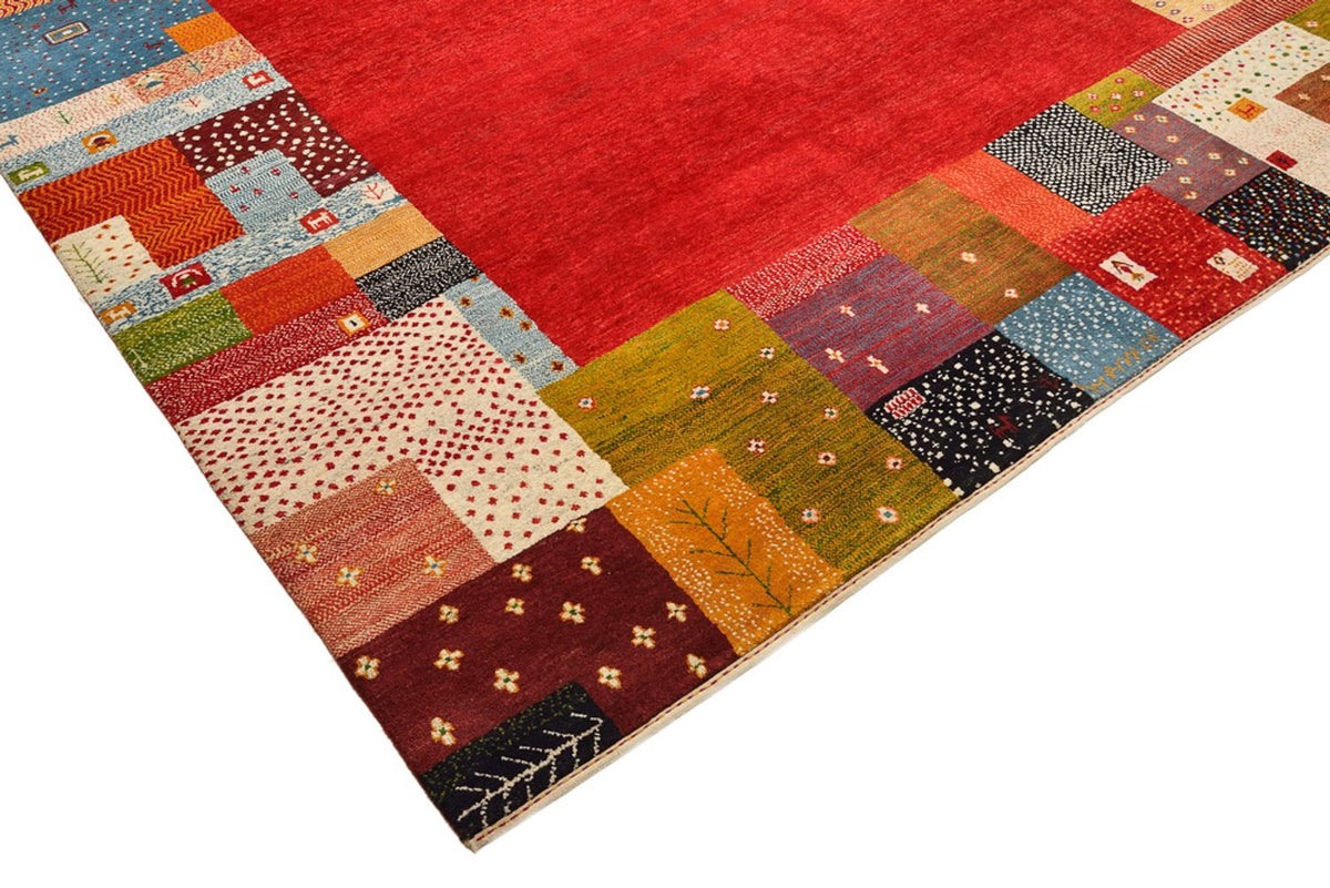 Gabbeh Tapijt - Loribaft Indus - 294 x 247 cm - rood