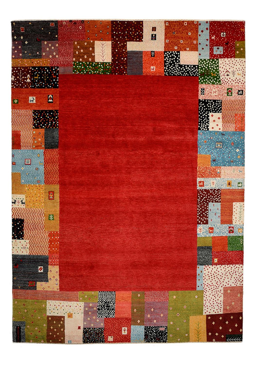 Gabbeh Tapijt - Loribaft Indus - 344 x 251 cm - rood