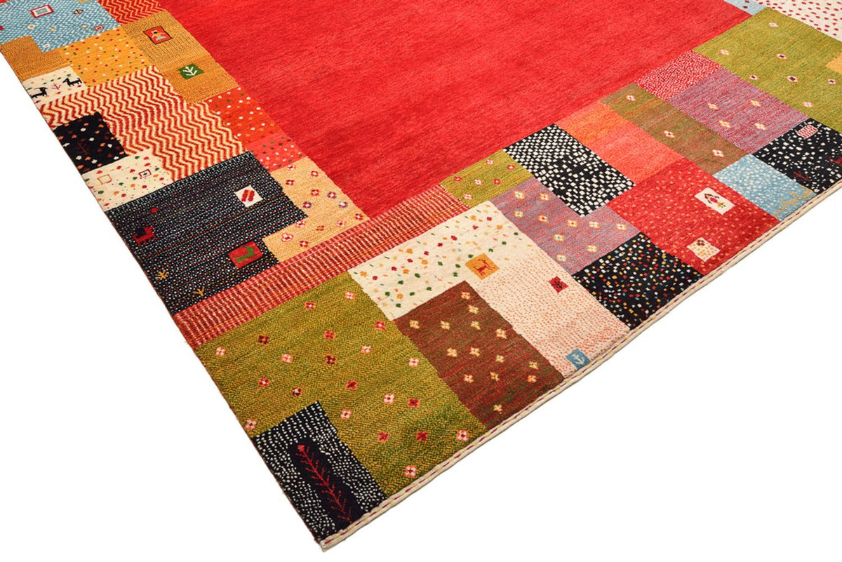 Gabbeh Tapijt - Loribaft Indus - 344 x 251 cm - rood
