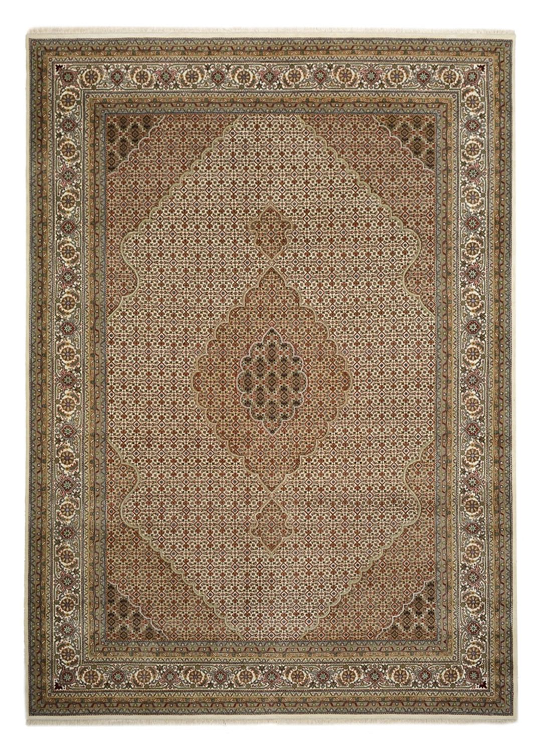 Oosters tapijt - Tabriz - 352 x 250 cm - donker beige