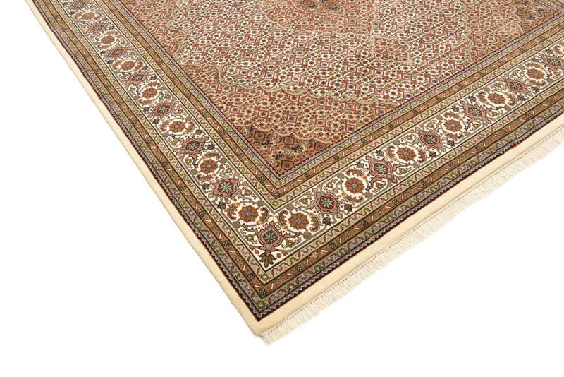 Oosters tapijt - Tabriz vierkant  - 203 x 201 cm - donker beige
