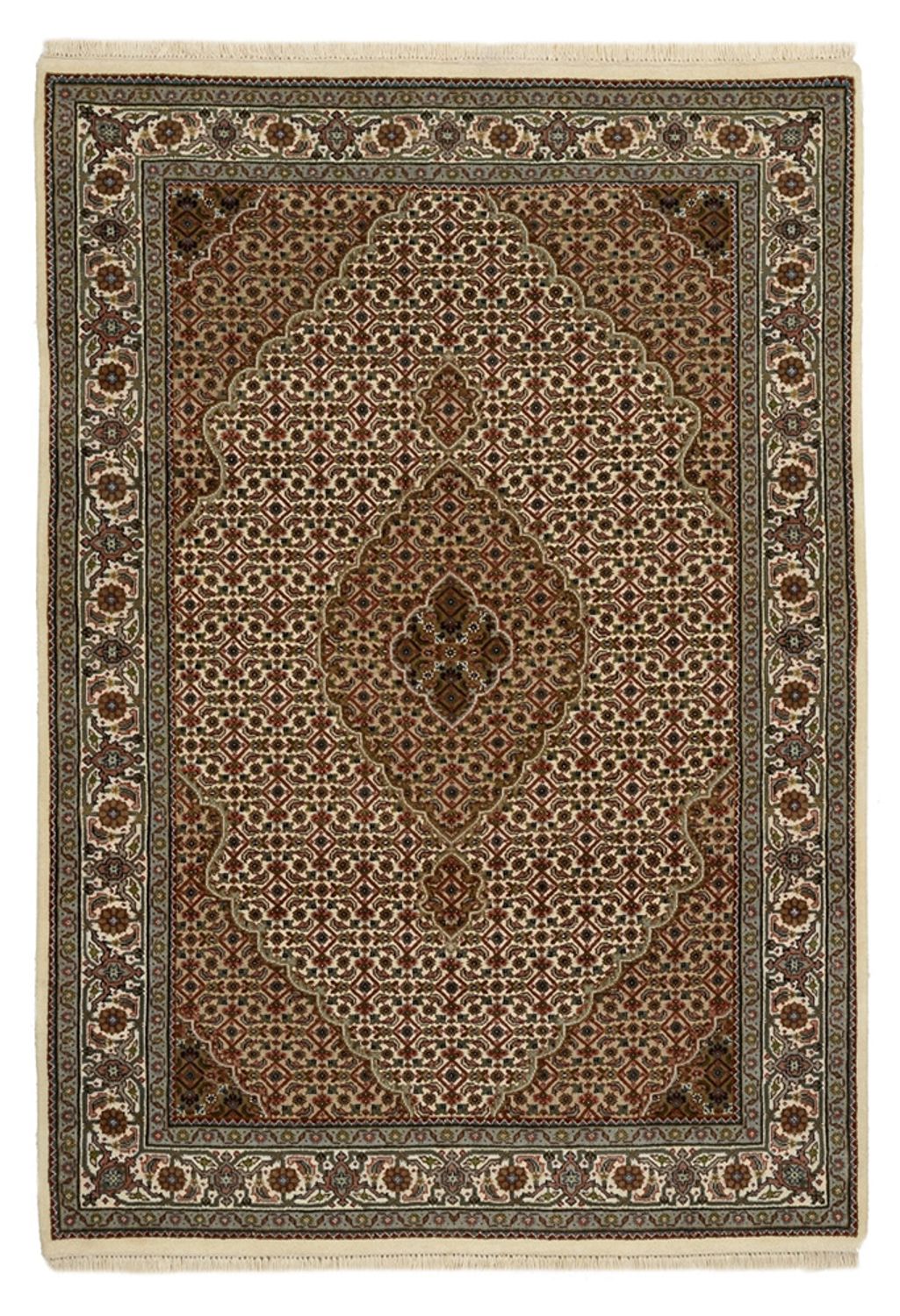 Oosters tapijt - Tabriz - 177 x 125 cm - donker beige