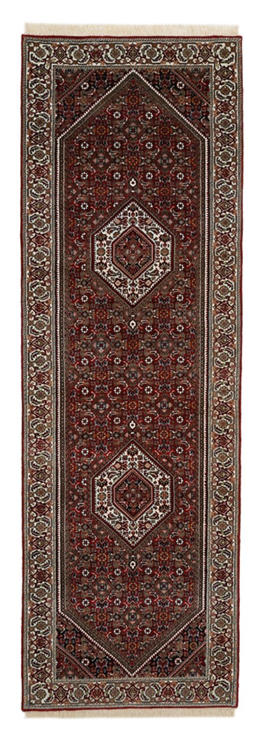 Loper Perzisch tapijt - Bijar - 245 x 79 cm - bordeauxrood