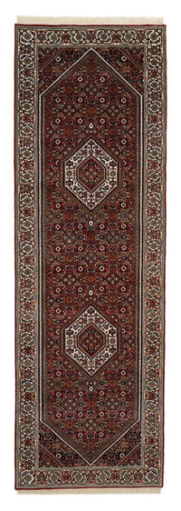 Loper Perzisch tapijt - Bijar - 245 x 79 cm - bordeauxrood