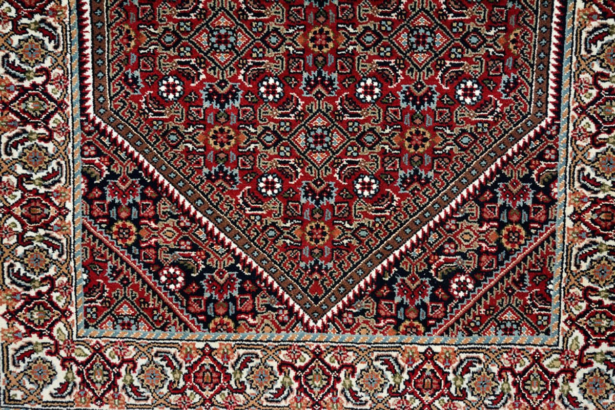 Loper Perzisch tapijt - Bijar - 245 x 79 cm - bordeauxrood