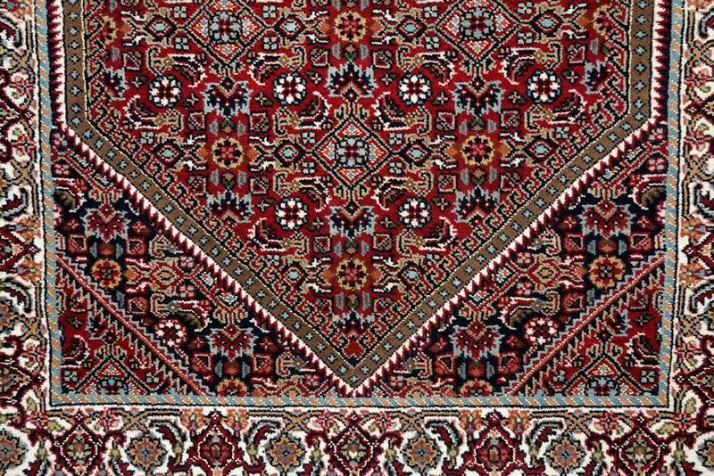 Loper Perzisch tapijt - Bijar - 246 x 79 cm - bordeauxrood