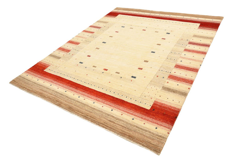 Gabbeh Tapijt - Loribaft Indus - 248 x 195 cm - licht beige