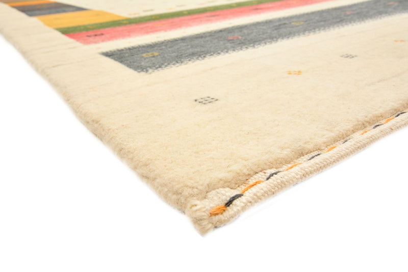 Loper Gabbeh Tapijt - Loribaft Indus - 195 x 101 cm - licht beige